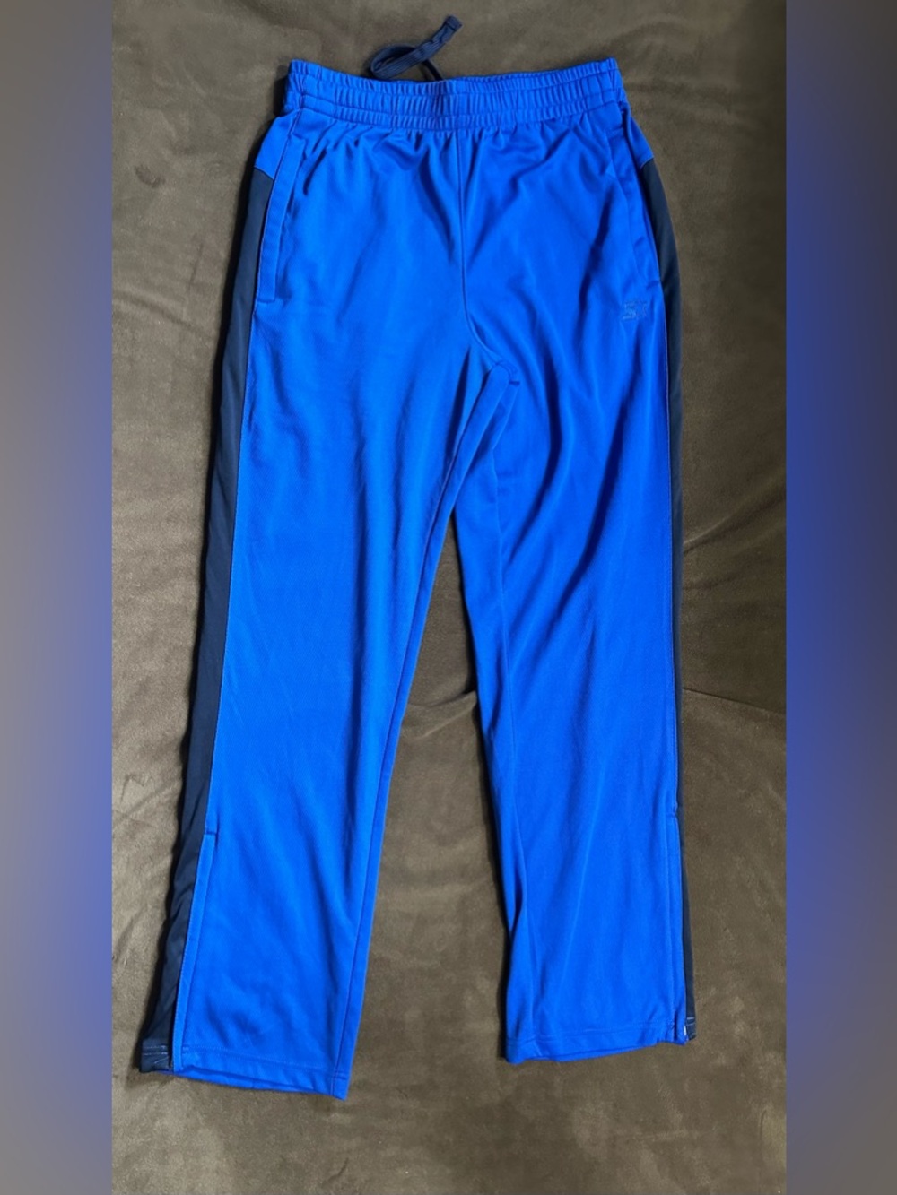 STARTER Men’s Royal Blue Track Pants with Navy Side Panels
